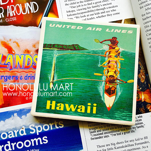 ユナイテッド・エアラインのハワイの広告ポスター