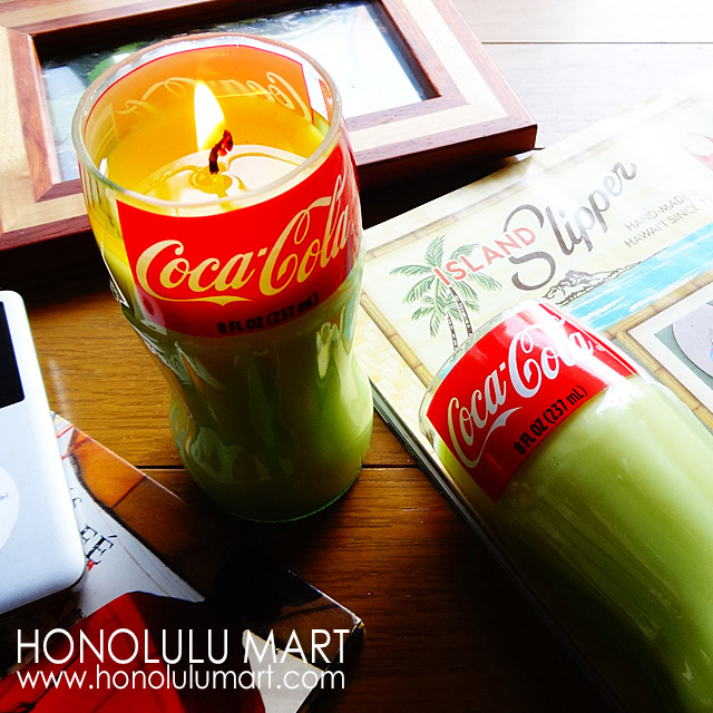 USコカコーラ瓶をホルダーにしたハワイの香りのキャンドル 