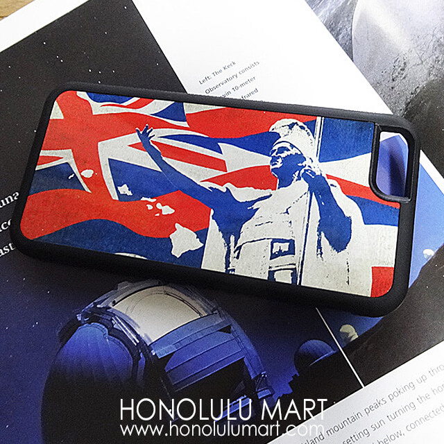 カメハメハ大王とハワイの州旗のiPhoneケース
