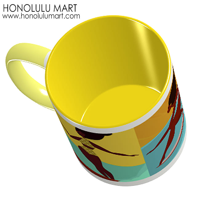 ハワイのサーフアート・マグカップ内側の写真4