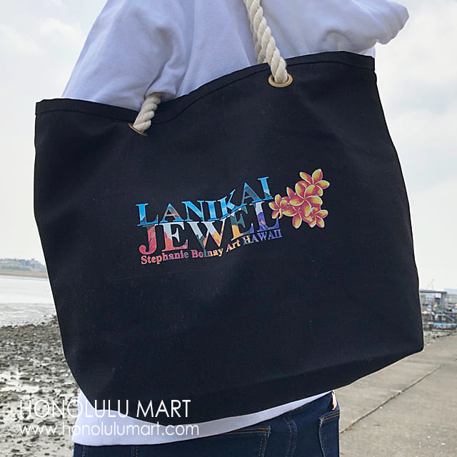 ラニカイビーチの絵柄のハワイアンバッグ | ハワイアン雑貨通販