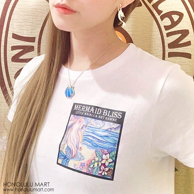 マーメイド柄ハワイアンTシャツ8