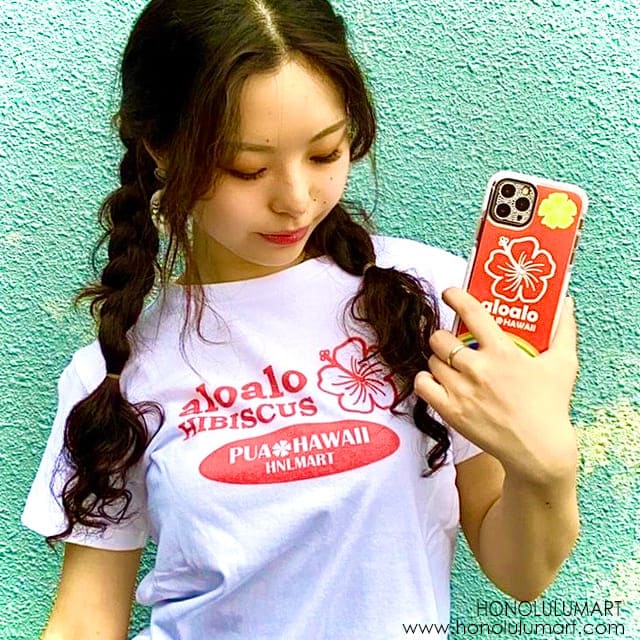 アロアロ・ハイビスカス柄Tシャツ5