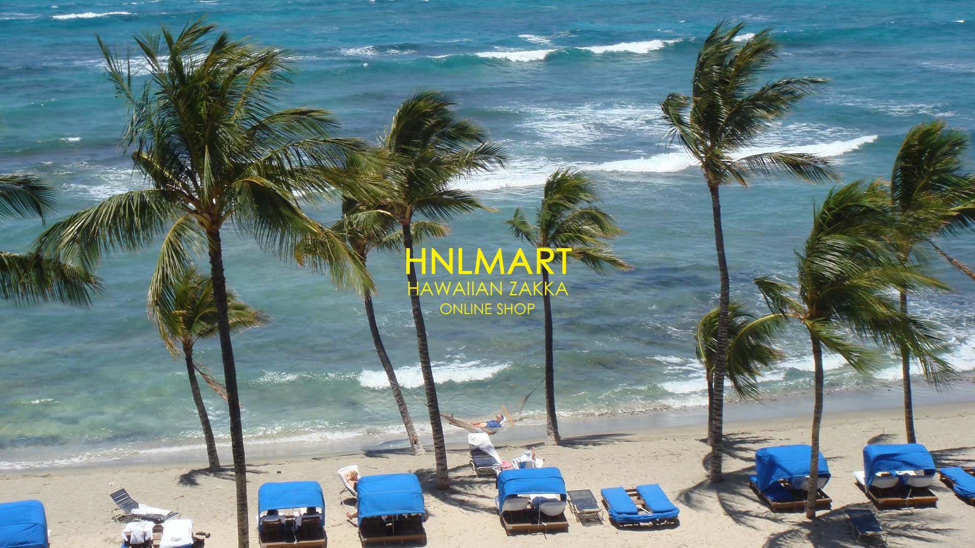 ハワイアン雑貨通販ホノルルマートのヘッダー画像（ビーチの）