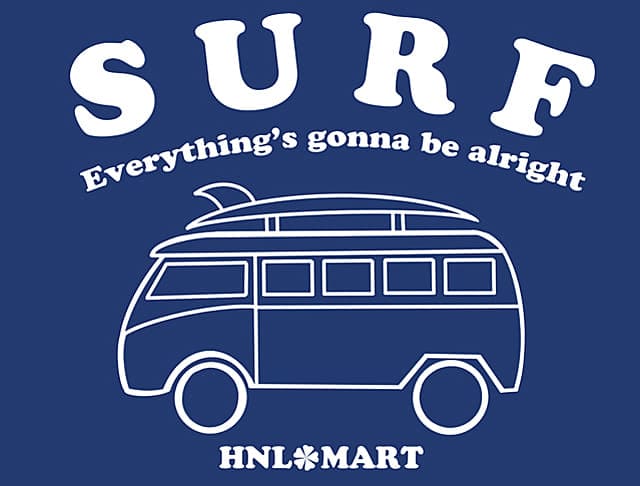 SURFワーゲンバスTシャツのデザイン