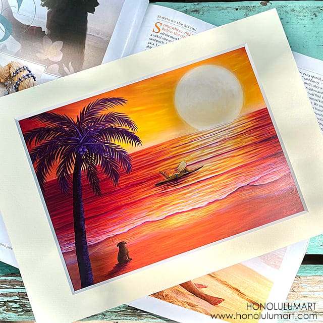ハワイの夕日と海の絵画特集 | ハワイアン雑貨通販ホノルルマート