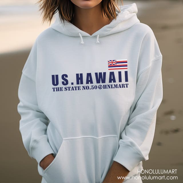 オーバーサイズの着こなし写真（US HAWAII ミリタリーパーカー白）3