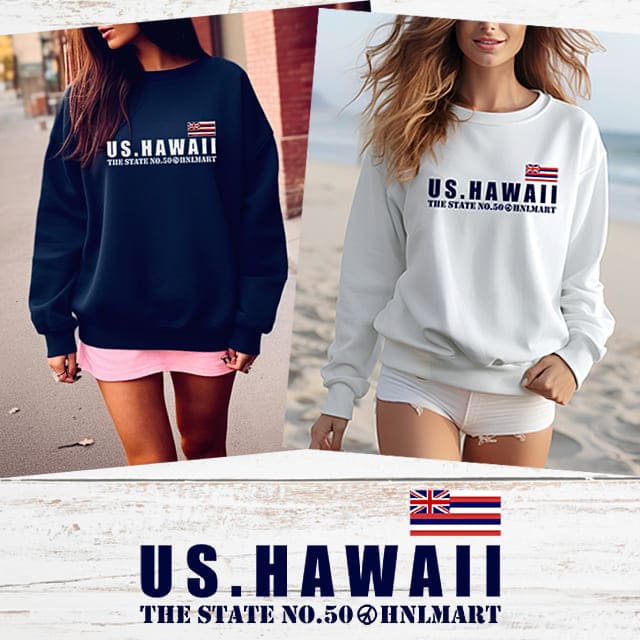 US HAWAIIミリタリートレーナー（ネイビーと白）