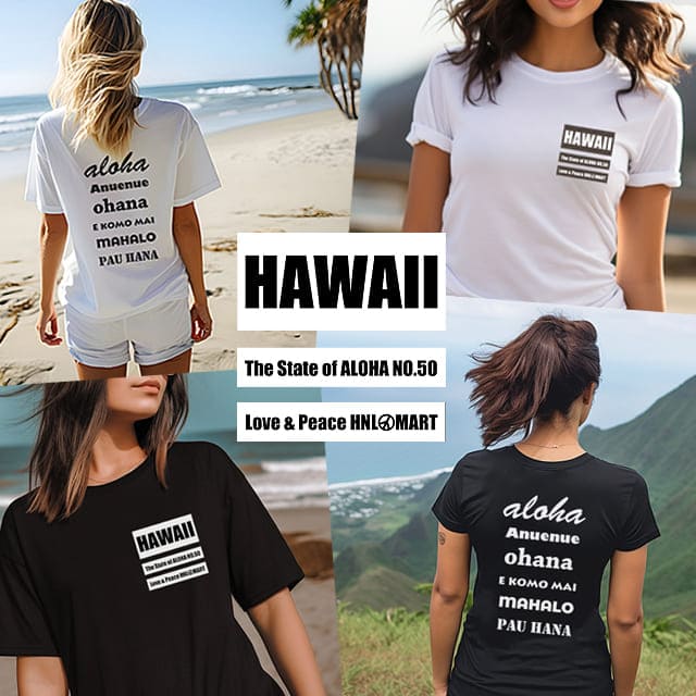 ハワイ・ステイトNO50半袖Tシャツ（3色）