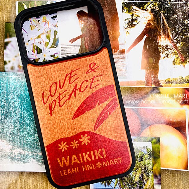 ダイヤモンドヘッド木製iPhoneケース1