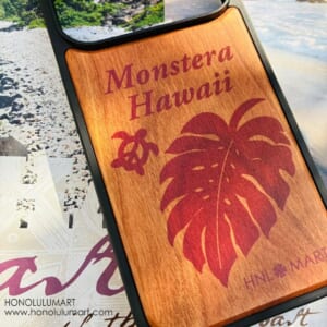 モンステラ柄木製iPhoneケース5